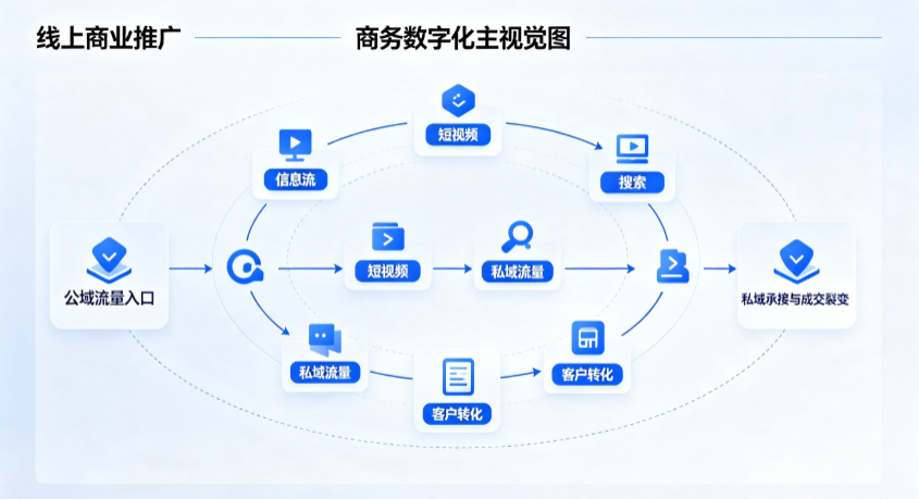 合作市线上商业推广怎么做？全域流量闭环搭建与低成本转化实战指南